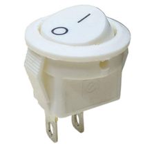 Site Hırdavat IC-134E 2P Beyaz Mini Yuvarlak Anahtar On/Off Switch