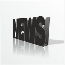 Siyah News Gazetelik Dergilik Broşürlük İnsörtlük Kutu Stand