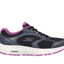 Skechers 128280 BKPR Go Run Consistent Anahita Siyah Mor Kadın Spor Ayakkabı