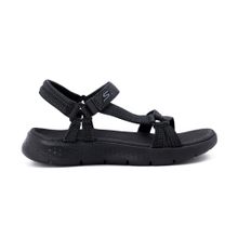 Skechers 141451 BBK Go Walk Flex Sandal Sublime Siyah Kadın Sandalet