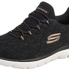 Skechers 149037 BKRG Summits - Leopard Spot Siyah Kadın Spor Ayakkabı