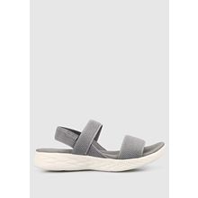 Skechers 15312GYW On-The-Go 600 Flawless Gri Kadın Sandalet