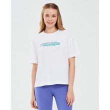 Skechers Graphic W Short Sleeve Beyaz Kadın T-shirt