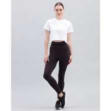 Skechers S221460-102 Bisiklet Yaka Normal Kalıp Düz Kırık Beyaz Kadın T-Shirt