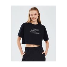 Skechers S241014-001 Siyah Kadın T-shirt