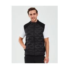 Skechers S241154-001 Outerwear M Padded Siyah Günlük Stil Erkek Yelek