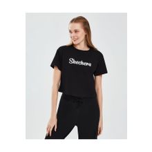 Skechers S241212-001 Siyah Kadın T-shirt