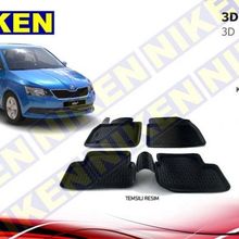 Skoda Fabia 2014 Model 3D Havuzlu Paspas