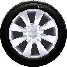 Skoda SKS-SJS 316 15 İnç 4 Adet Kırılmaz Jant Kapağı