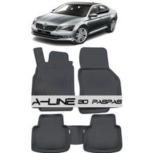 Skoda Super B 2015 Siyah Havuzlu Paspas