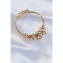 Skygo TJ-BB6089 316L Çelik Gold Renk Zirkon Taşlı Model Charm Bileklik