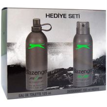 Slazenger Active Sport Yeşil EDT 125 ml + Deodorant Erkek Parfüm Seti
