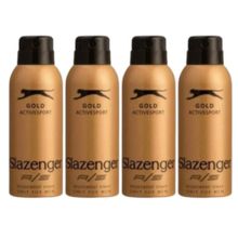 Slazenger Gold Active Sport 4x150 ml Erkek Deodorant