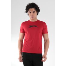 Slazenger Olja Kırmızı Yuvarlak Yaka Erkek T-Shirt