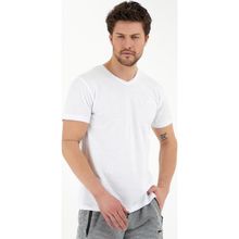 Slazenger Sargon KTN Beyaz Erkek Kısa Kol T-Shirt