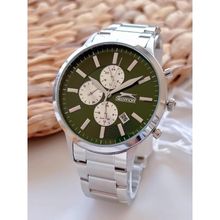 Slazenger SL.1.370 Çelik Kordon İç Fonksiyonları Aktif 5 Atm Su Geçirmez Erkek Kol Saati + Bileklik
