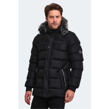 Slazenger ST23JE027-500 Heck Siyah Erkek Mont