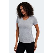 Slazenger Vivek Gri Kadın T-shirt