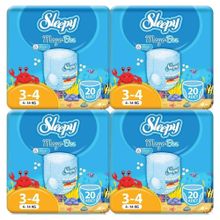 Sleepy 3-4 Numara 80 Adet Mayo Bebek Bezi