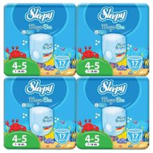 Sleepy 4-5 Numara 68 Adet Mayo Bebek Bezi