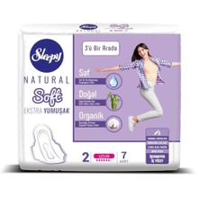 Sleepy 7 Adet Natural Soft Ekstra Yumuşak Uzun Ped