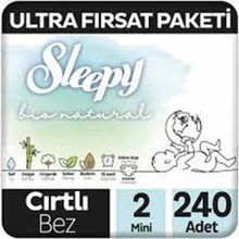 Sleepy Bio Natural No:2 Mini 240 Adet Bebek Bezi