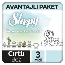 Sleepy Bio Natural No:3 Midi Bebek Bezi