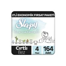 Sleepy Bio Natural No:4 Maxi 164 Adet Bebek Bezi