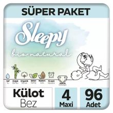 Sleepy Bio Natural No:4 Maxi 96 Adet Külot Bebek Bezi