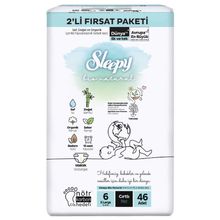 Sleepy Bio Natural No:6 XLarge 46 Adet Bebek Bezi
