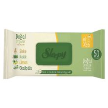 Sleepy Doğal Organik 50 Yaprak Islak Temizlik Havlusu