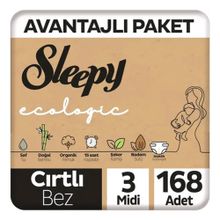 Sleepy Ecologic No:3 Midi 168 Adet Bebek Bezi