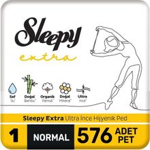Sleepy Extra 576 Adet 12 Paket Ultra İnce Hijyenik Normal Mega Ped