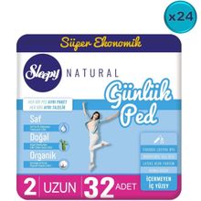 Sleepy Natural 24x32 Adet Uzun Günlük Ped