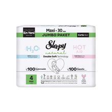 Sleepy Natural Double Soft No:4 Maxi 30 Adet Bebek Bezi