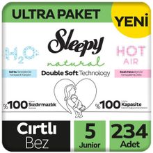 Sleepy Natural Double Soft No:5 Junior 234 Adet Bebek Bezi