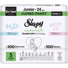 Sleepy Natural Double Soft No:5 Junior 24 Adet Bebek Bezi