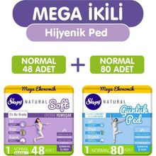 Sleepy Natural Mega Ekonomik 48'li Soft Normal Hijyenik Ped + 80'li Günlük Normal Hijyenik Ped
