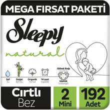 Sleepy Natural No:2 Mini 192 Adet Bebek Bezi