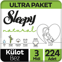 Sleepy Natural No:3 Midi 224 Adet Külot Bebek Bezi