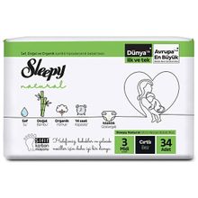 Sleepy Natural No:3 Midi 34 Adet Bebek Bezi