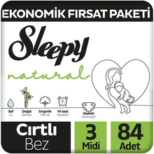 Sleepy Natural No:3 Midi 84 Adet Bebek Bezi
