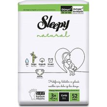 Sleepy Natural No:3+ Midi Plus 52 Adet Bebek Bezi