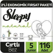 Sleepy Natural No:5 Junior 116 Adet Bebek Bezi