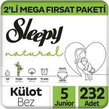 Sleepy Natural No:5 Junior 232 Adet Külot Bebek Bezi