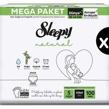 Sleepy Natural No:5 Junior 300 Adet Külot Bebek Bezi