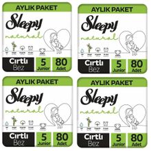 Sleepy Natural No:5 Junior 320 Adet Bebek Bezi