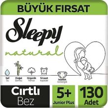 Sleepy Natural No:5+ Junior Plus 130 Adet Bebek Bezi