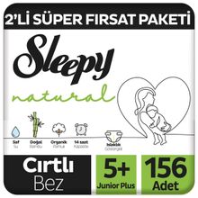 Sleepy Natural No:5+ Junior Plus 156 Adet Bebek Bezi