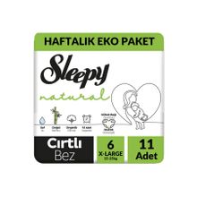 Sleepy Natural No:6 XLarge 11 Adet Bebek Bezi